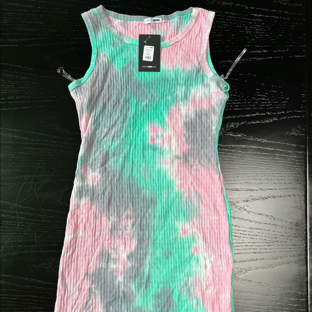 Tye dye cotton dress